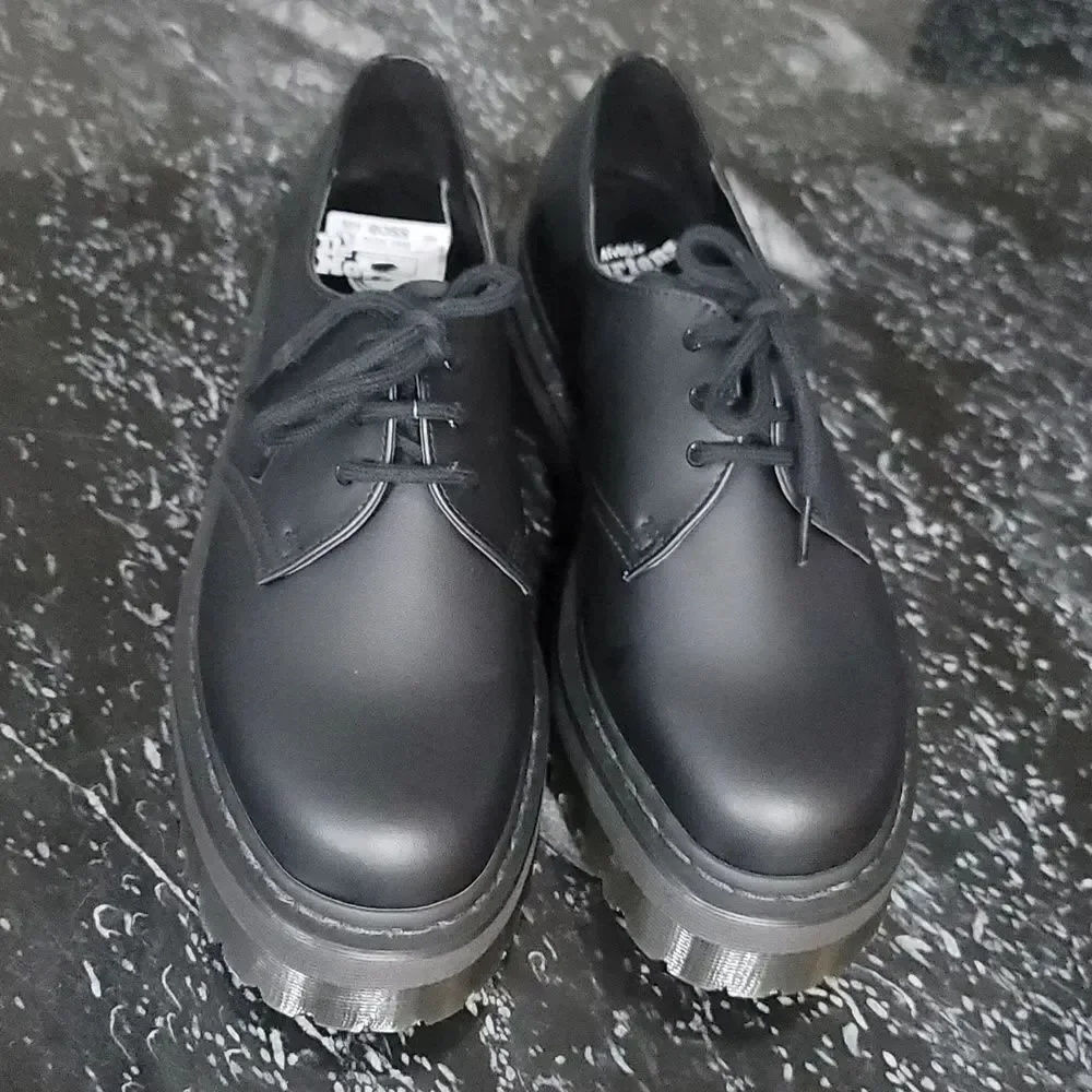BRAND NEW Dr. MARTENS VEGAN 1461 QUAD MONO LOAFER